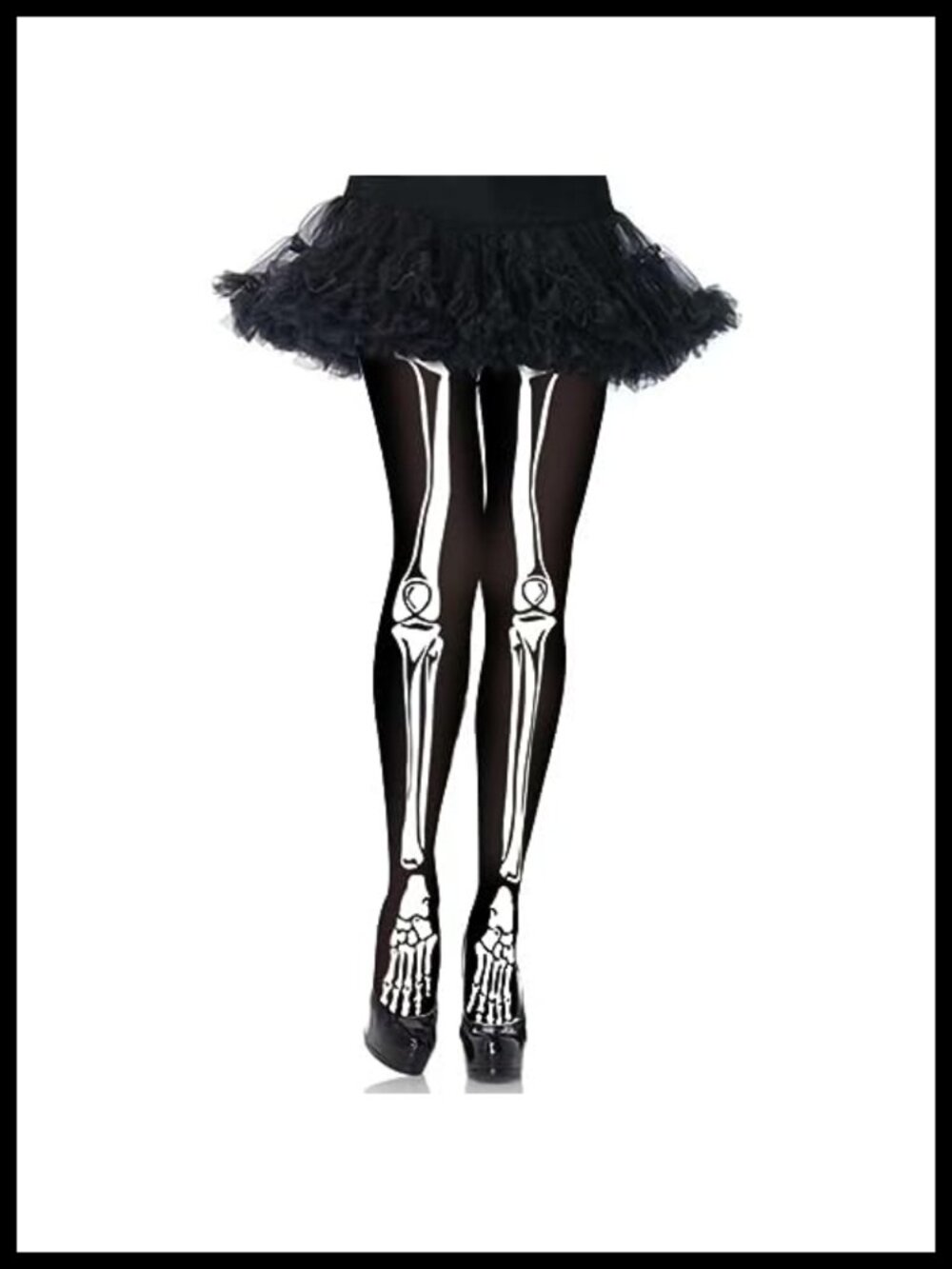Skeleton Print Leggings Halloween Costume Tights